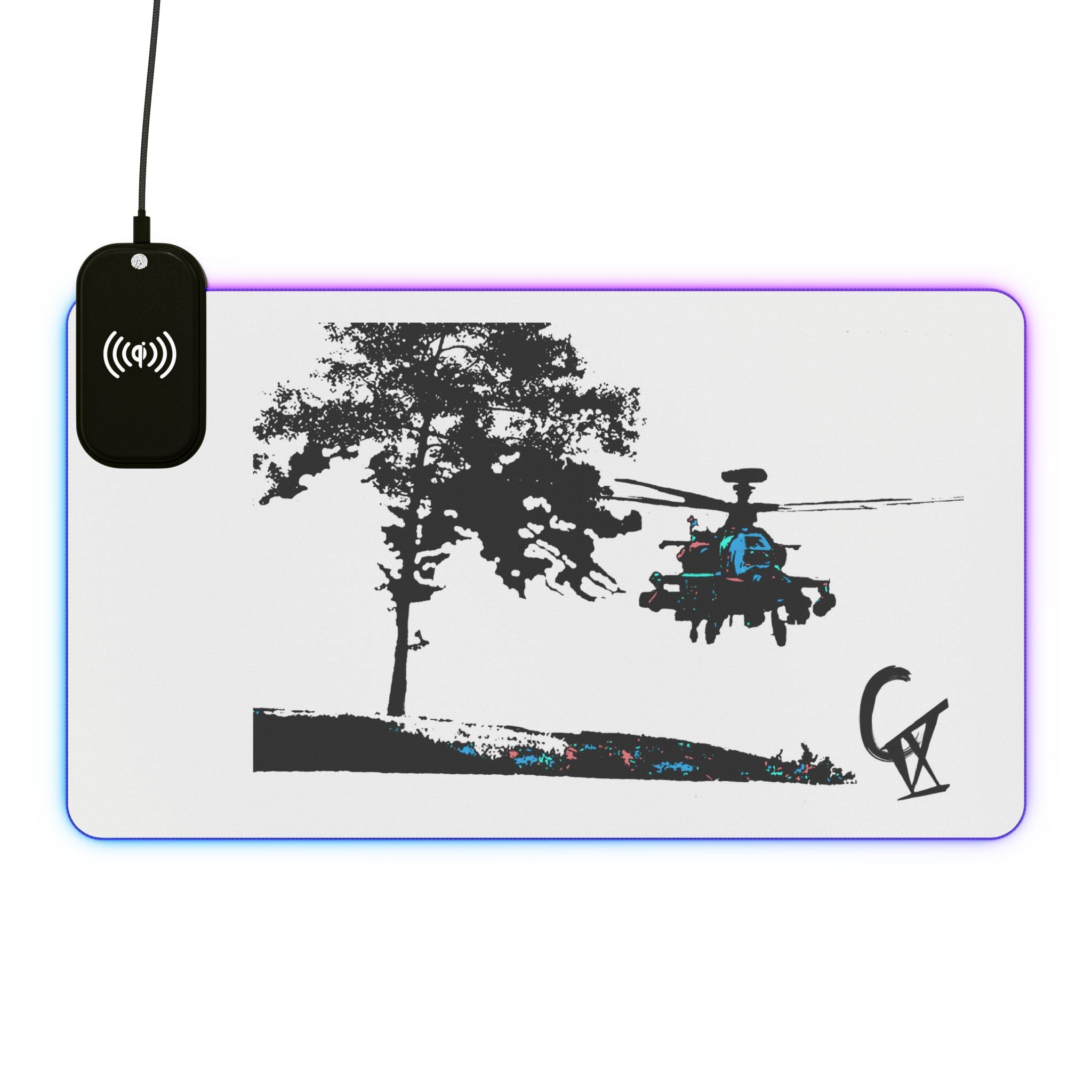 CIX Apache LED Gaming Mouse Pad & Wireless Charger