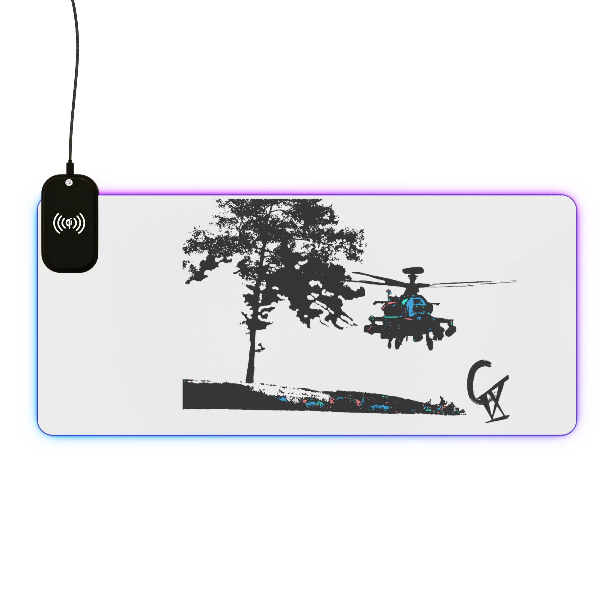 CIX Apache LED Gaming Mouse Pad & Wireless Charger