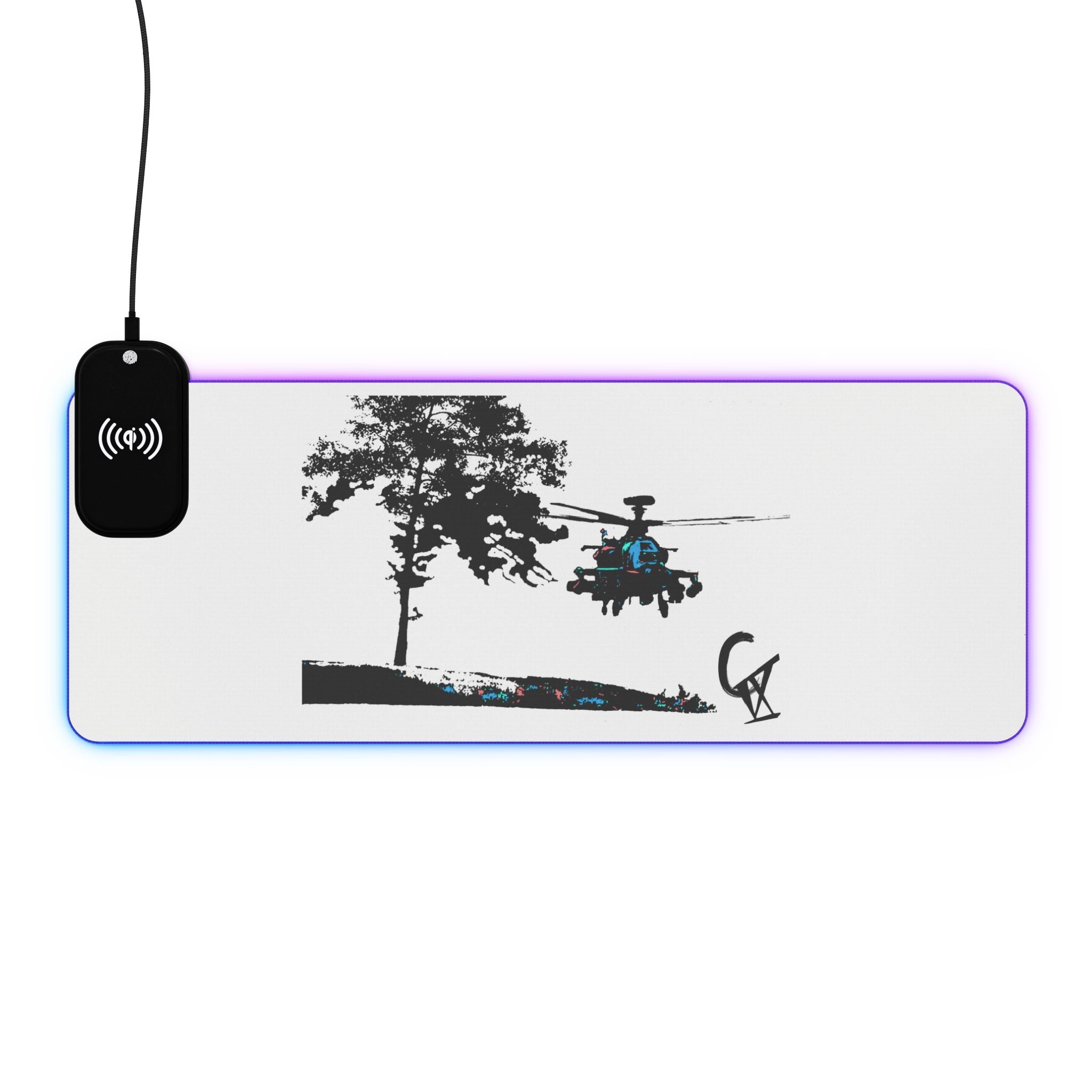 CIX Apache LED Gaming Mouse Pad & Wireless Charger