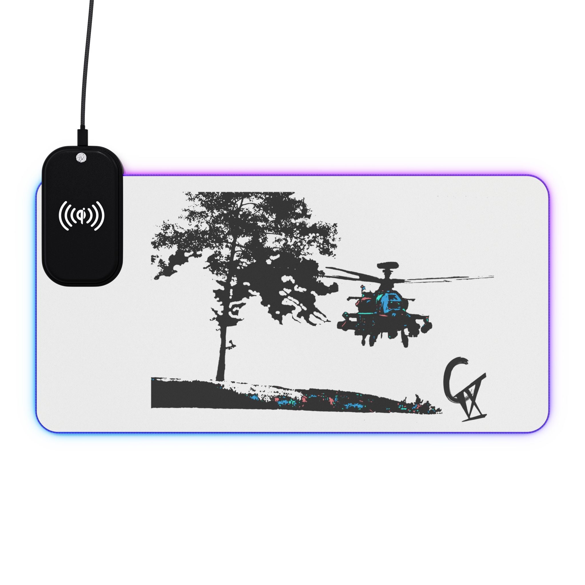 CIX Apache LED Gaming Mouse Pad & Wireless Charger