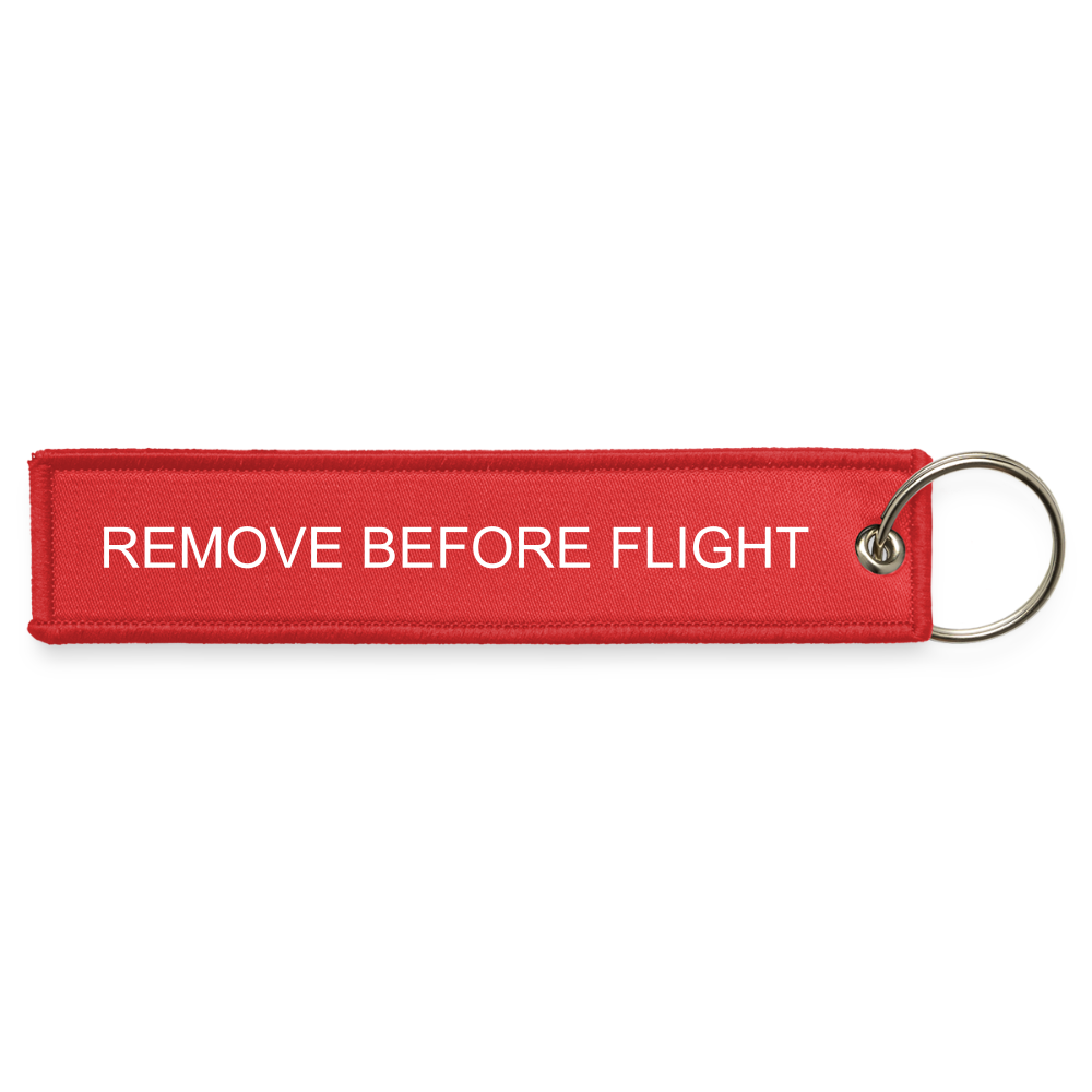 CIX Jet Tag Keychain - red