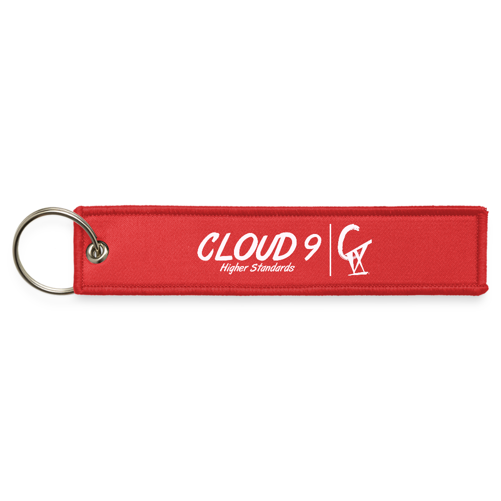 CIX Jet Tag Keychain - red