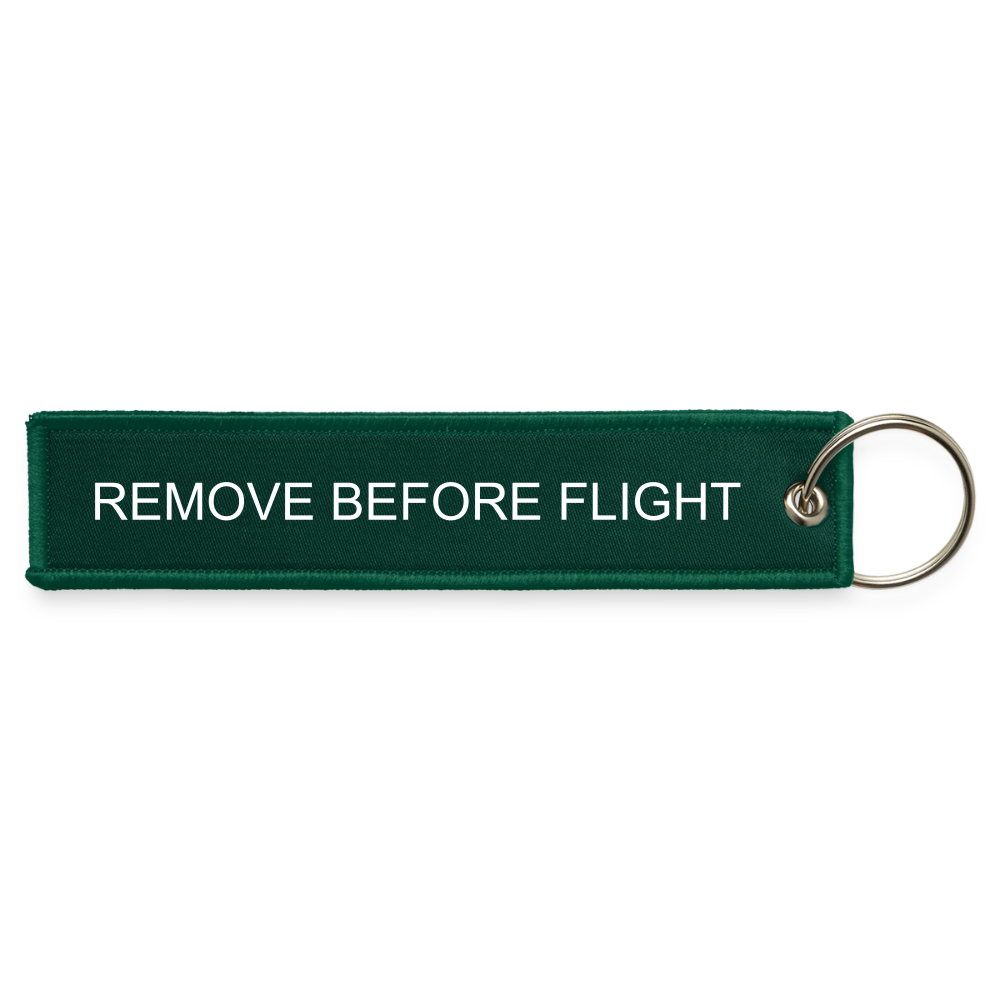 CIX Jet Tag Keychain - hunter green