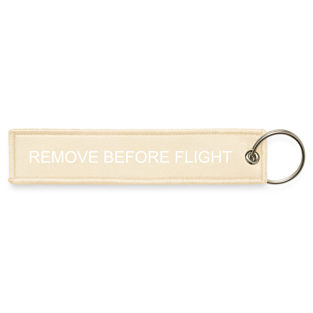 CIX Jet Tag Keychain - creme