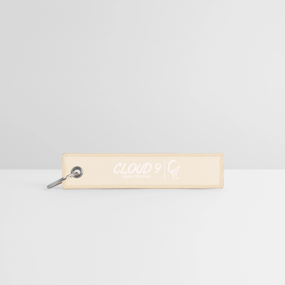 CIX Jet Tag Keychain - creme
