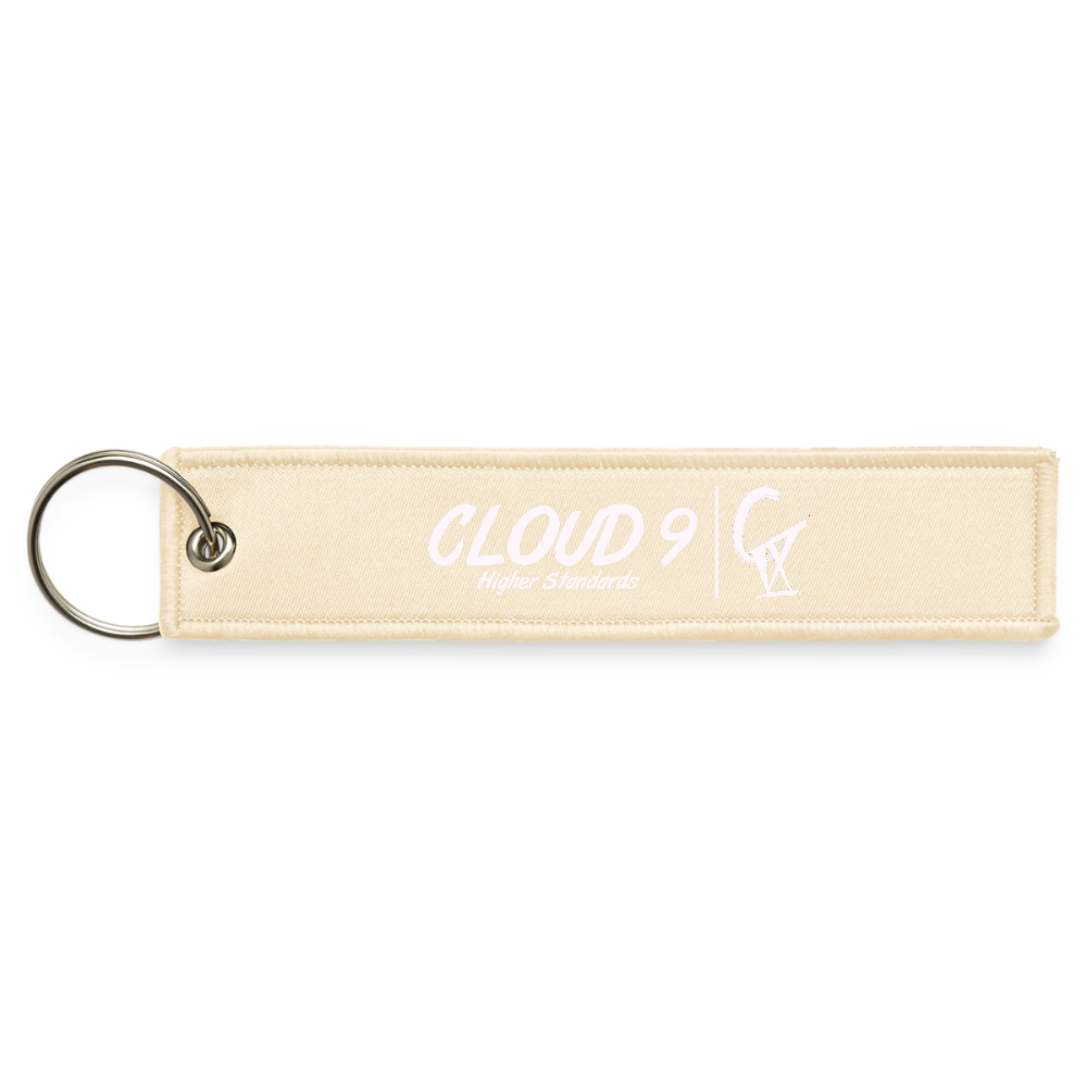 CIX Jet Tag Keychain - creme