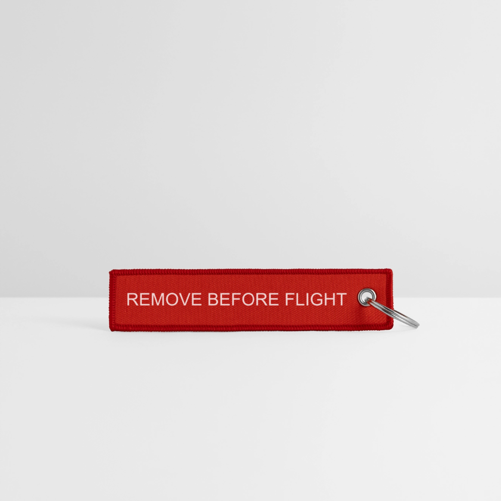 CIX Jet Tag Keychain - red