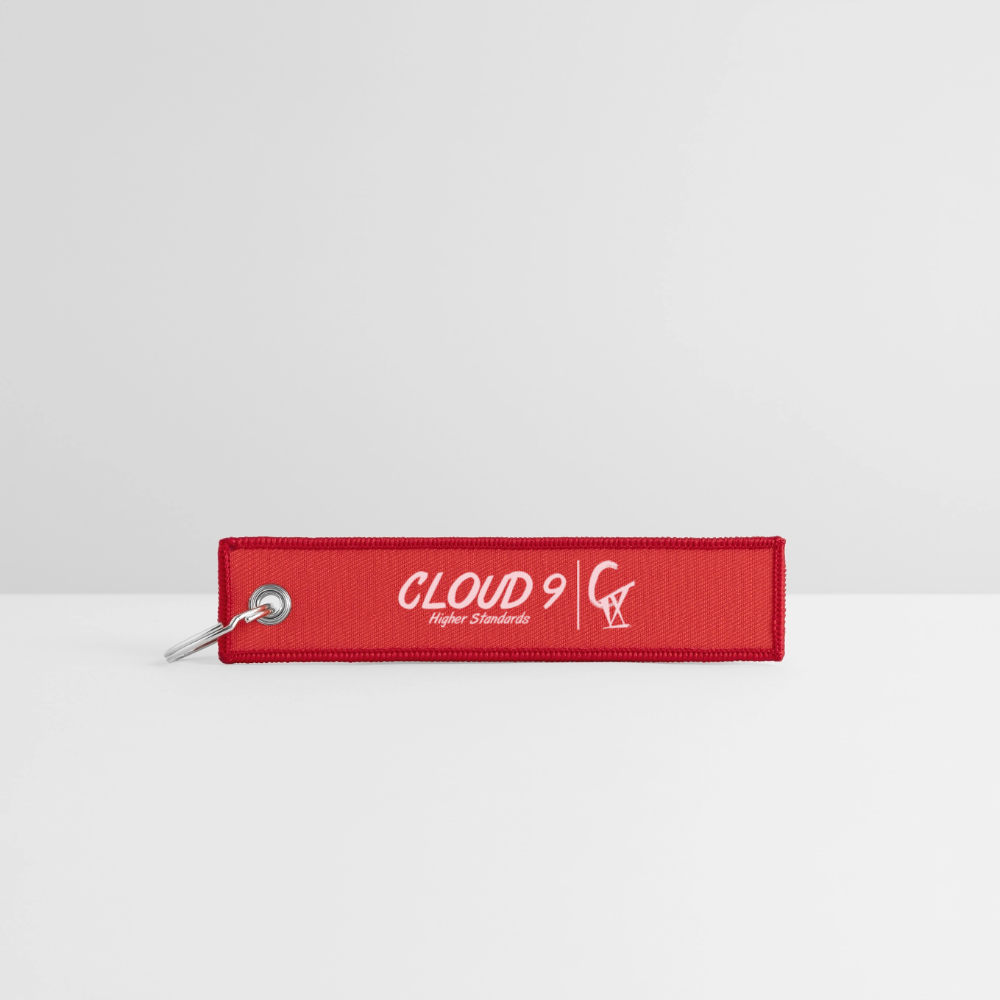 CIX Jet Tag Keychain - red