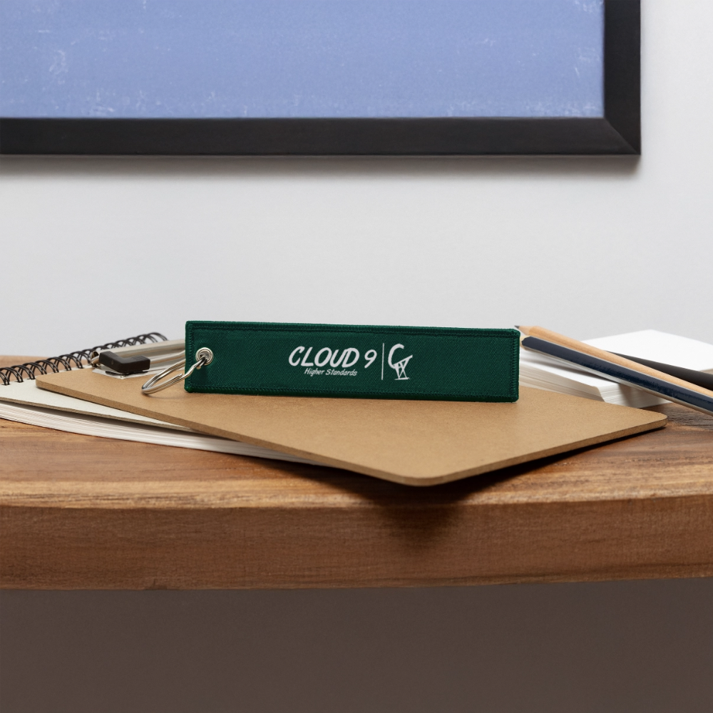CIX Jet Tag Keychain - hunter green