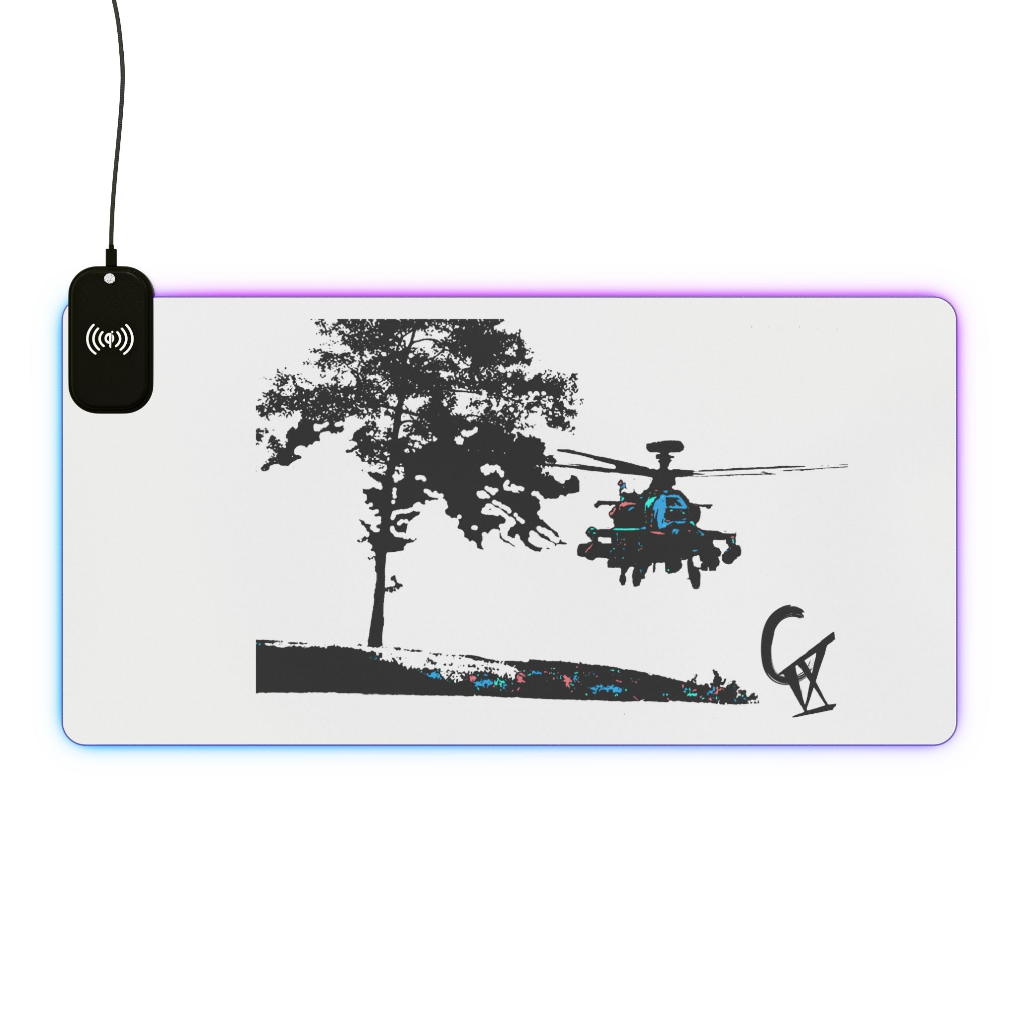 CIX Apache LED Gaming Mouse Pad & Wireless Charger