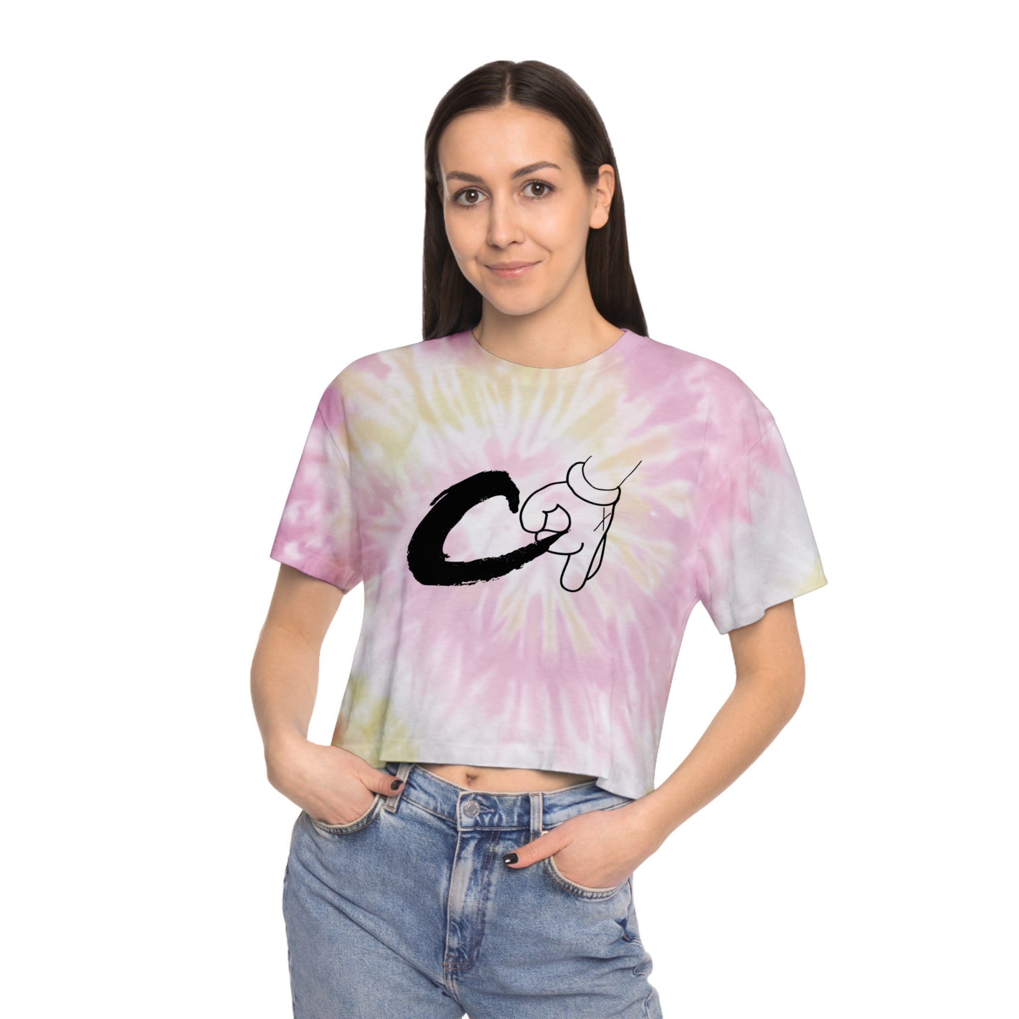 Mickey Tie-Dye Crop Tee