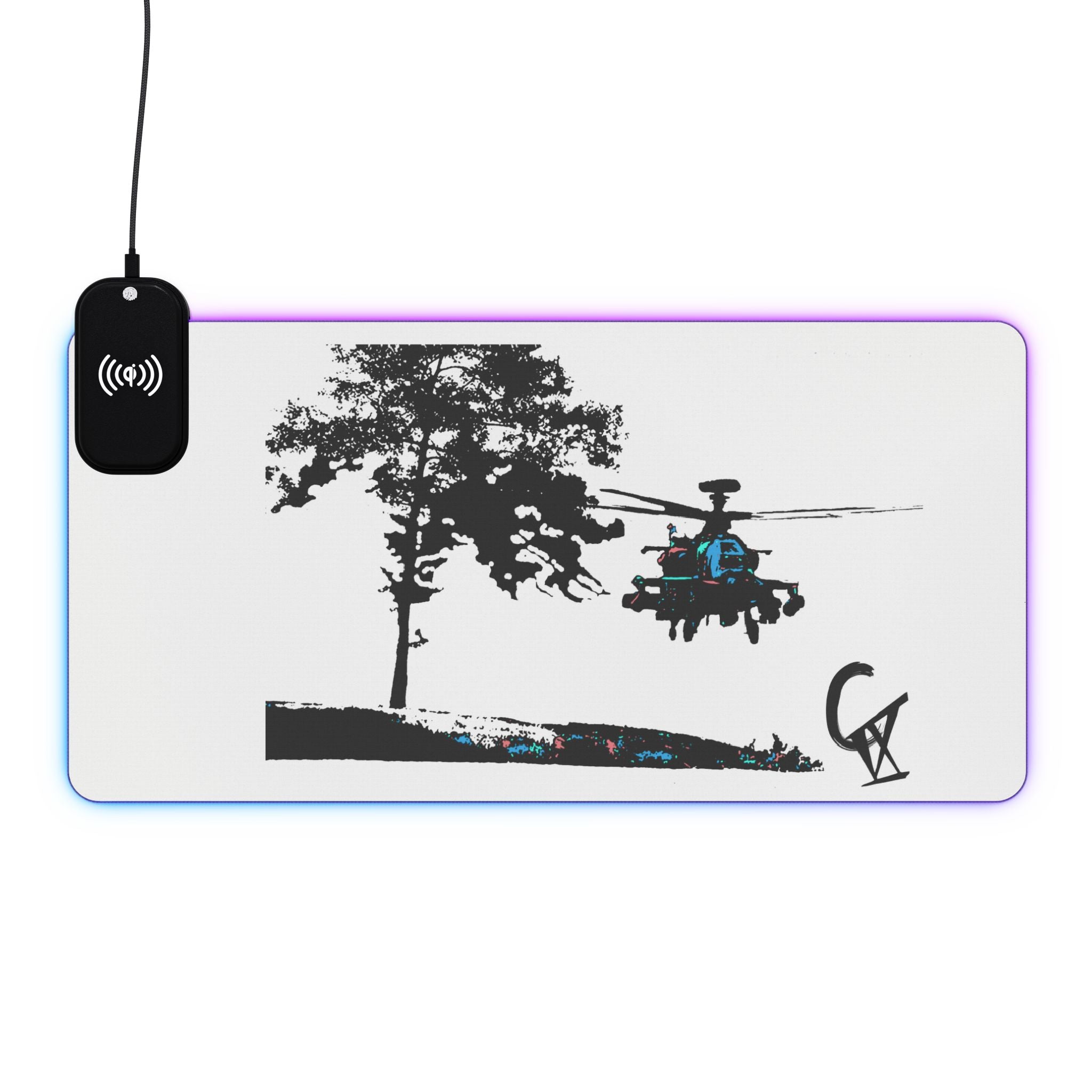 CIX Apache LED Gaming Mouse Pad & Wireless Charger