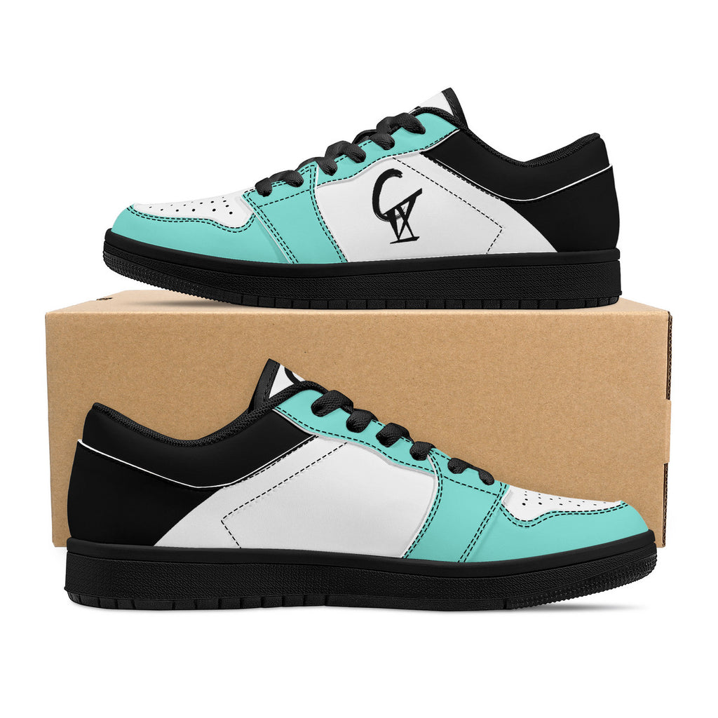 D15 Black Sole Low-Top Sneakers