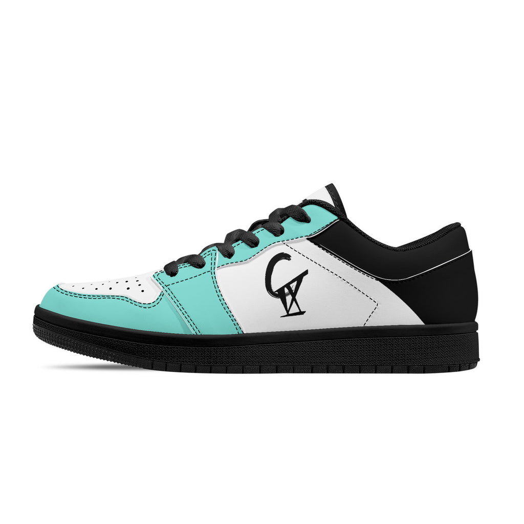 D15 Black Sole Low-Top Sneakers