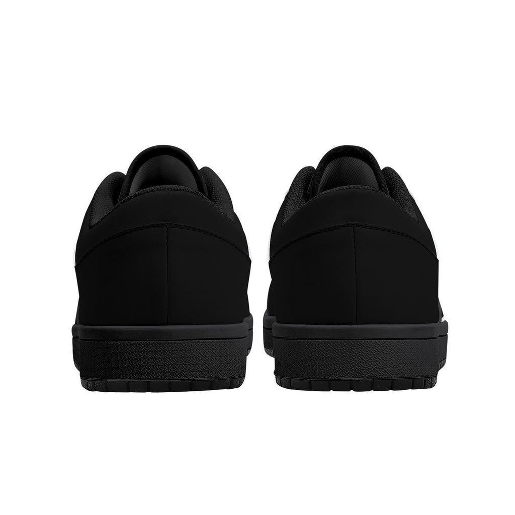 D15 Black Sole Low-Top Sneakers