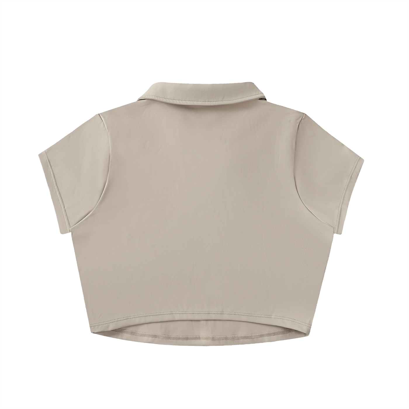 CIX V-Neck Lapel Crop Top