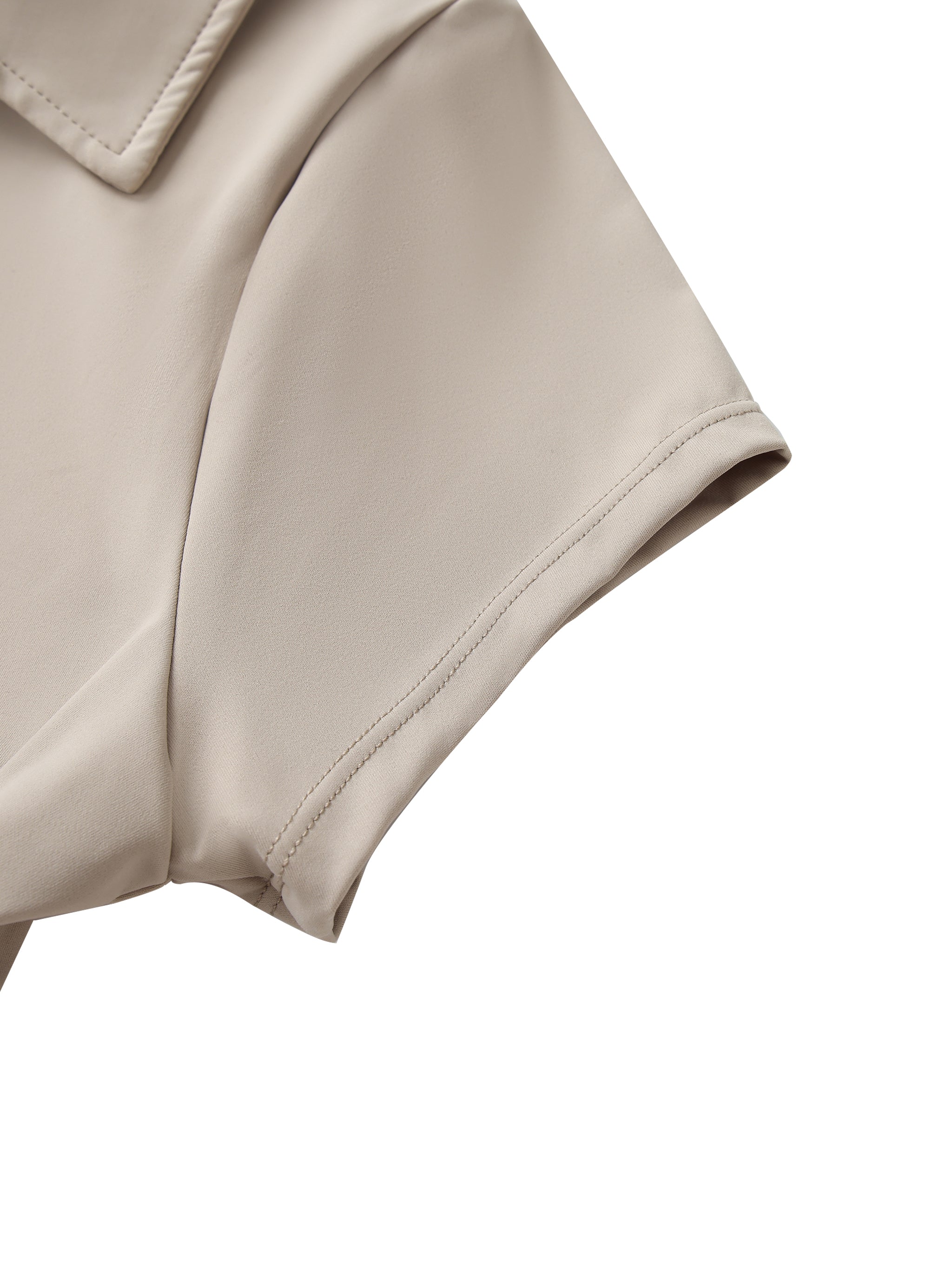 CIX V-Neck Lapel Crop Top
