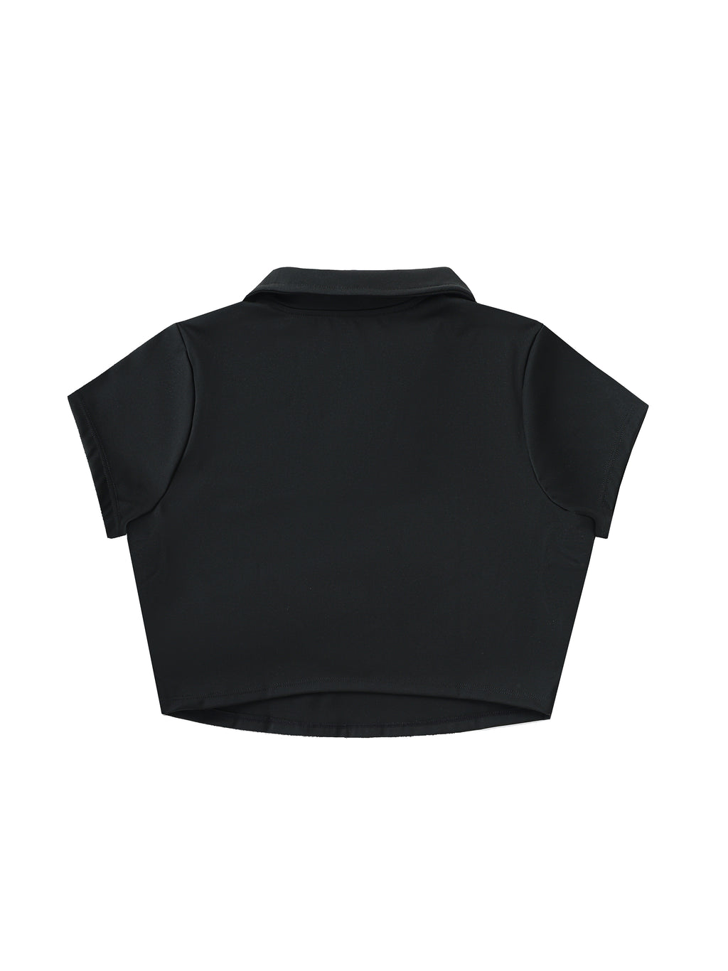 CIX V-Neck Lapel Crop Top