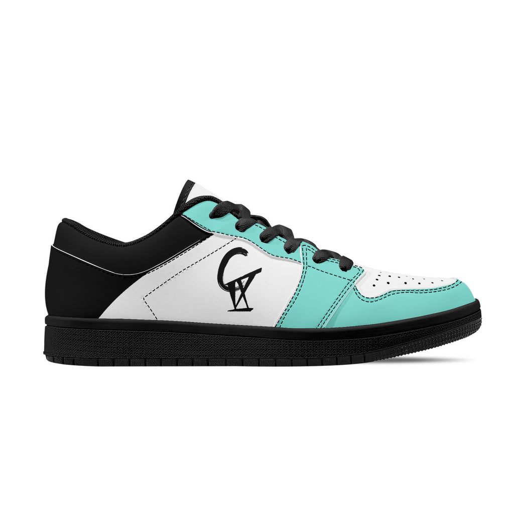 D15 Black Sole Low-Top Sneakers